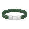 Lacoste Bracelet Homme Rokel 2040284 - Cuir Vert | Homme Bracelet
