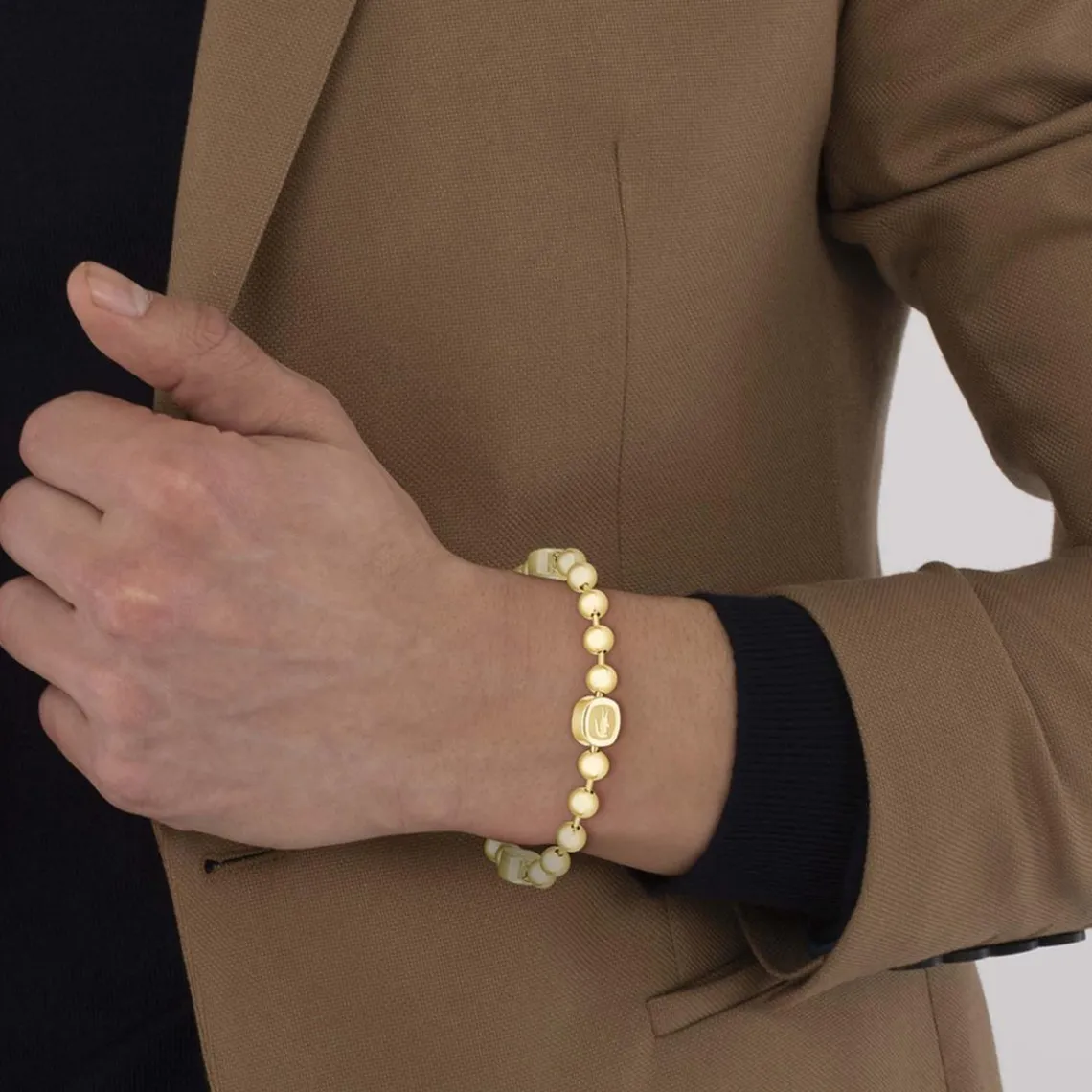 Lacoste Bracelet Homme Vigor - 2040409 Acier Doré | Homme Bracelet