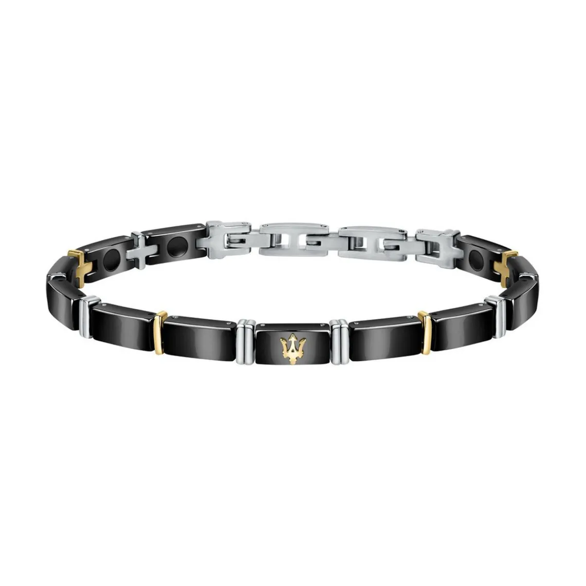 Maserati Bijoux Bracelet Homme JM221ATZ03 - Acier Noir | Homme Bracelet