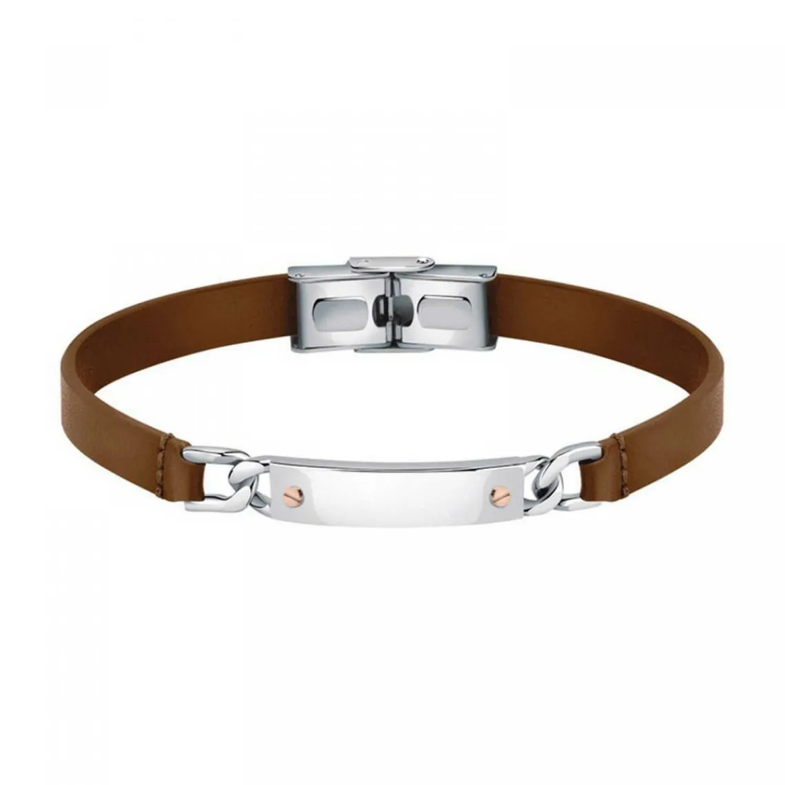 Morellato Bijoux Bracelet Homme Morellato - SQH45 MOODY Cuir Marron | Homme Bracelet