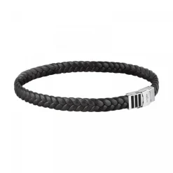 Morellato Bijoux Bracelet Homme Morellato - SQH47 MOODY Cuir Noir | Homme Bracelet