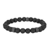 Redskins Bracelet Homme Bijoux - 285801 Pierre Noir | Homme Bracelet