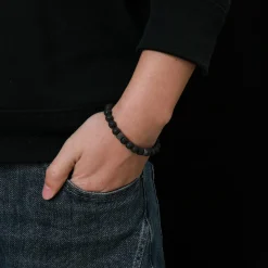Redskins Bracelet Homme Bijoux - 285801 Pierre Noir | Homme Bracelet