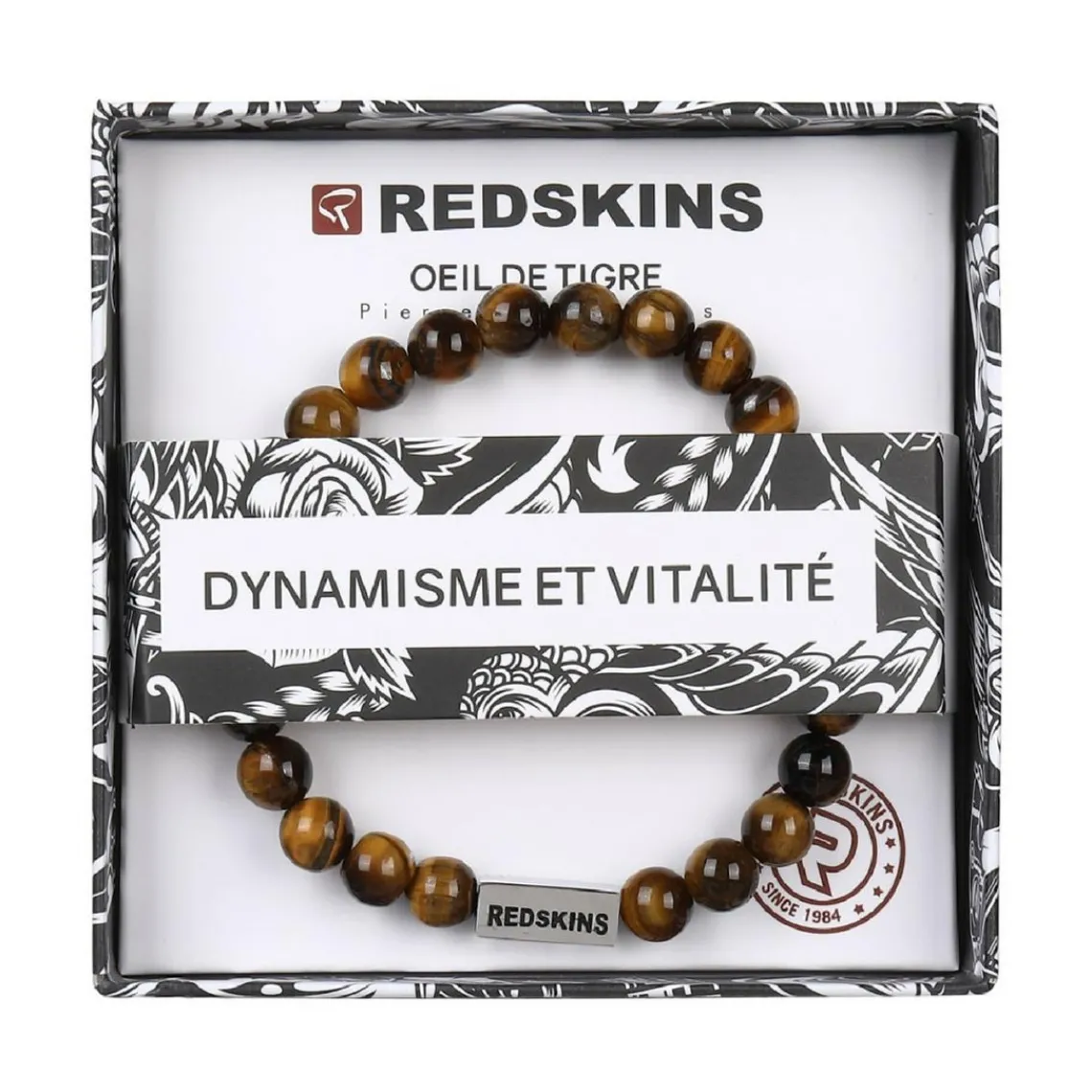 Redskins Bracelet Homme Bijoux - 285708 Pierre - Marron | Homme Bracelet