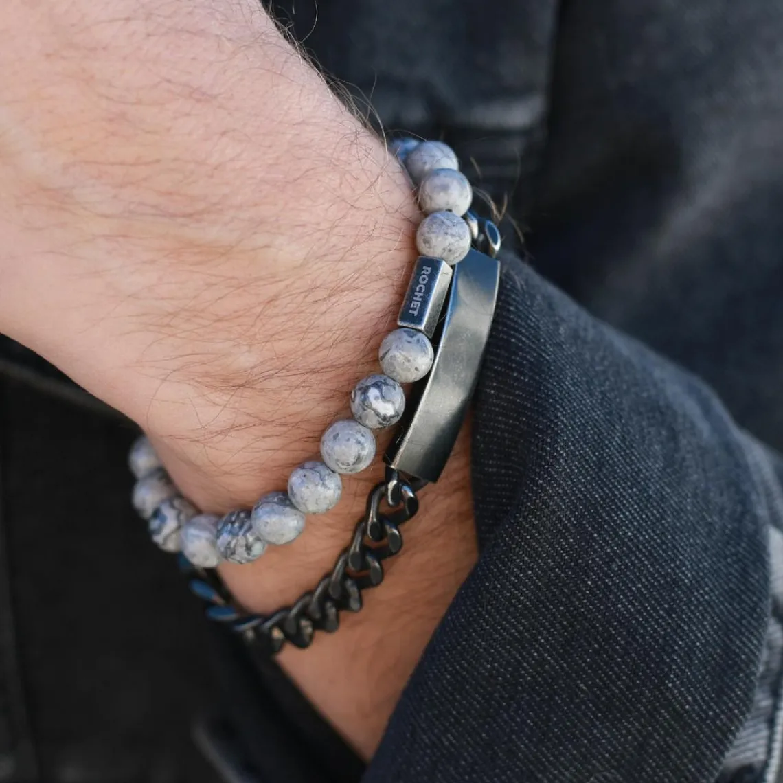 Rochet Bracelet Homme HB2800 Zen - Gris | Homme Bracelet