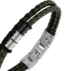 Rochet Bracelet Homme HB8045 Gentleman - Noir/ Kaki | Homme Bracelet