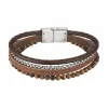 Sector Bijoux Bracelet Homme - SZV98 BANDY Cuir Marron | Homme Bracelet