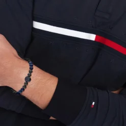 Tommy Hilfiger Bijoux Bracelet Homme Tommy Hilfiger Th85 Carbon - 2790626 Acier Bleu | Homme Bracelet