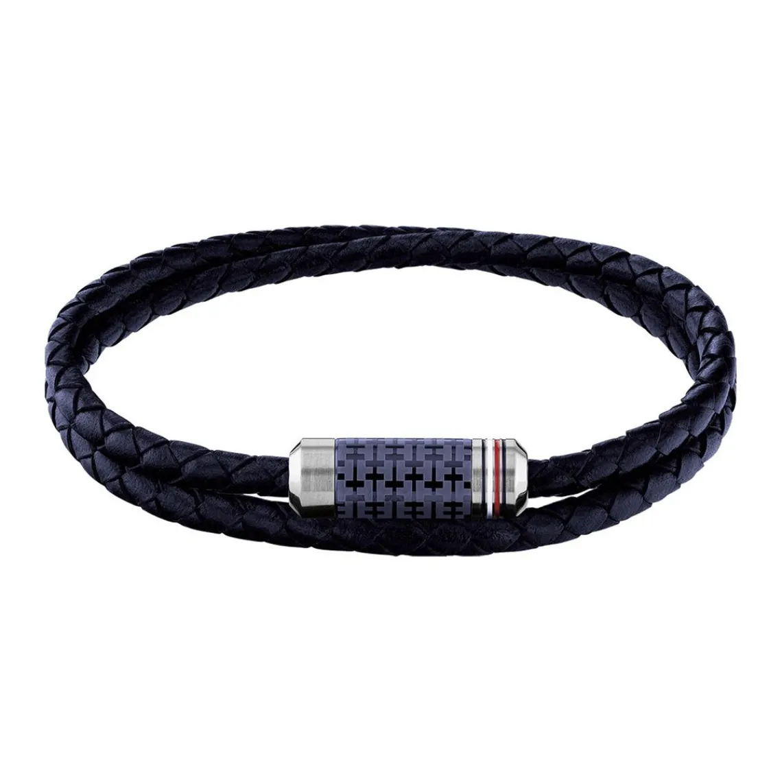 Tommy Hilfiger Bijoux Bracelet Homme - TUBE DOUBLE WRAP BRAIDED 2790326 Acier Cuir | Homme Bracelet