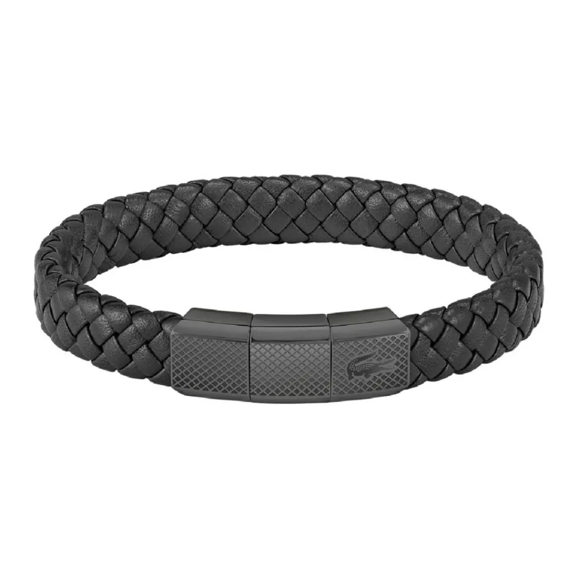 Lacoste Bracelet Homme Rokel 2040285 - Cuir Noir | Homme Bracelet