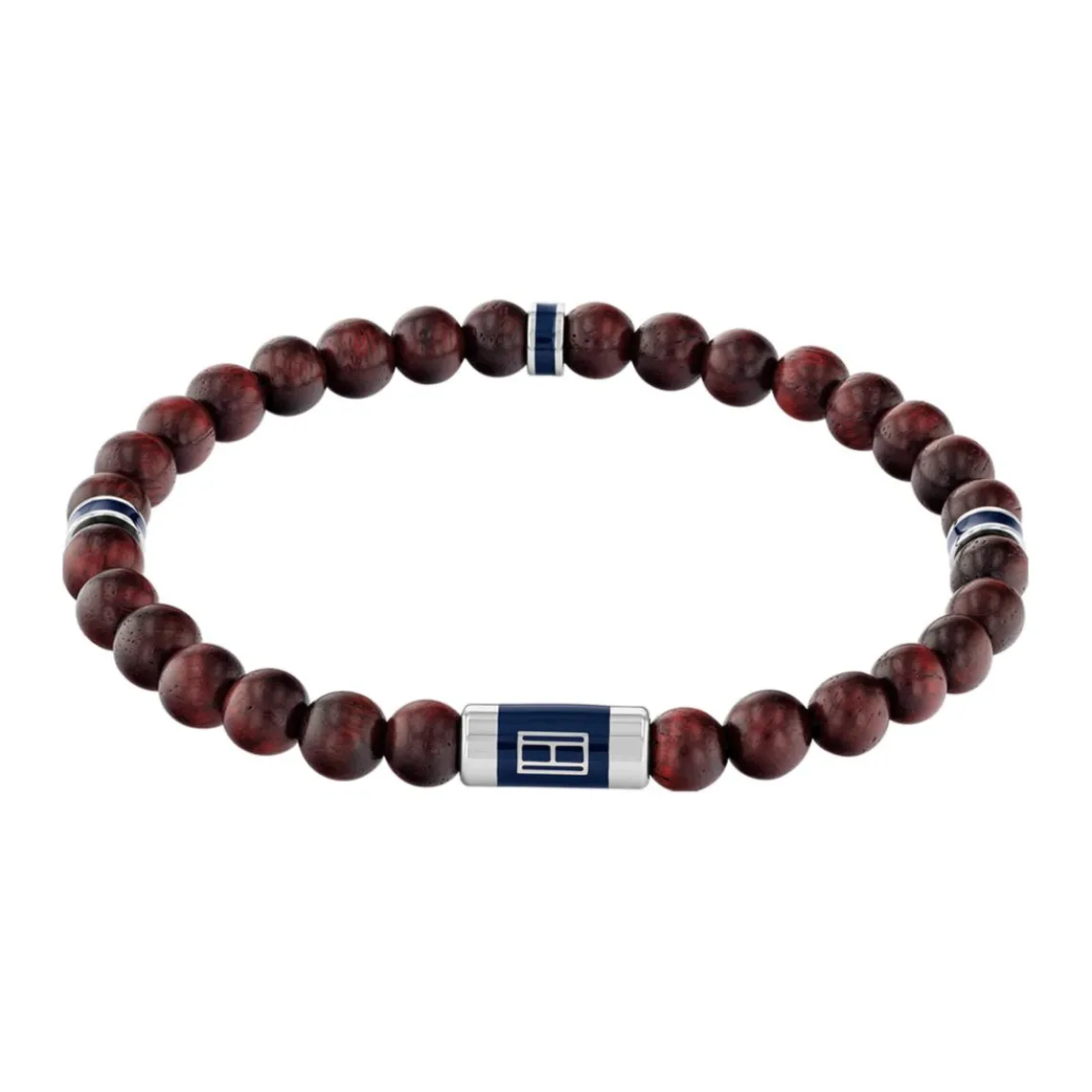 Tommy Hilfiger Bijoux Bracelet HommeTommy Hilfiger Beaded 2790324 - Acier, Bois Marron, Gris | Homme Bracelet