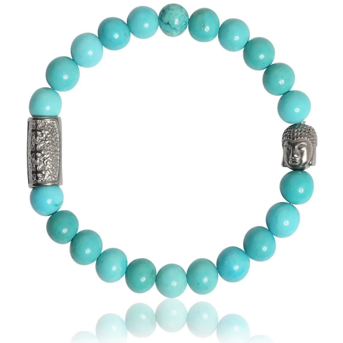 Lauren Steven Bracelet Design ML072 - Bracelet En Pierre Naturelle Turquoise Homme | Homme Bracelet