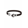 Lotus Style Bijoux Bracelet Lotus Style LS1832-2-5 - Bracelet Urban Man Double Tressés Marron Ancre Acier Homme | Homme Bracelet