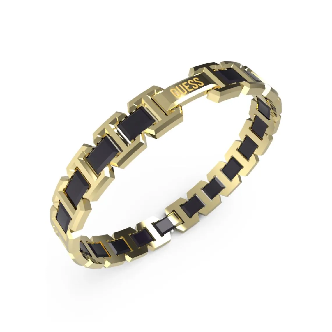 Guess Bijoux Bracelet Montecarlo Acier Doré Et Céramique 10 Mm | Homme Bracelet