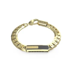 Guess Bijoux Bracelet Racer Tag Acier Doré Et Fibre De Carbone | Homme Bracelet