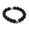 Redskins Bracelet 285116 - Bracelet Perle Noir Onyx Homme | Homme Bracelet