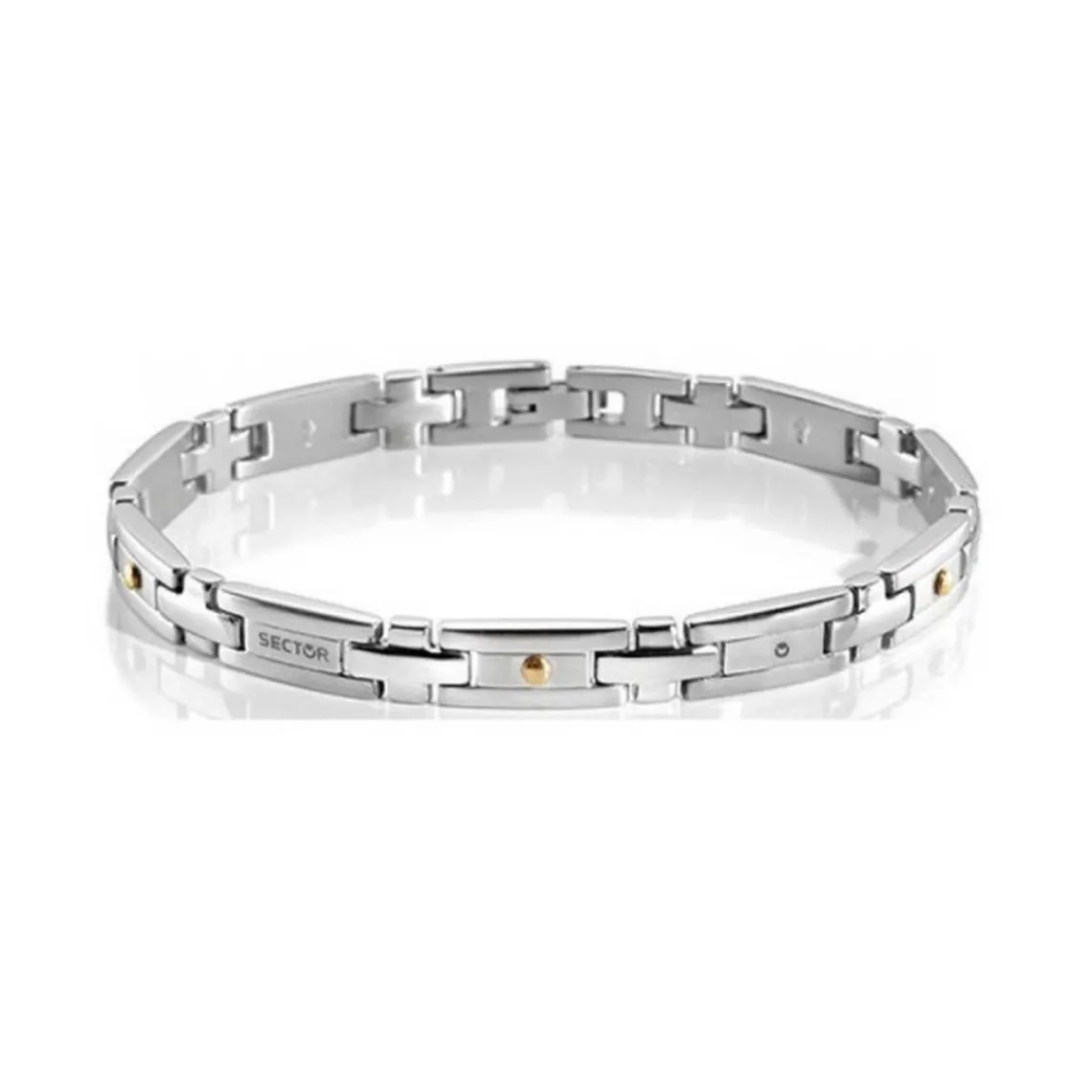 Sector Bijoux Bracelet Sector SLI57 - Bracelet Gourmette bicolore Homme | Homme Bracelet