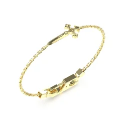 Guess Bijoux Bracelet South Alameda Acier Doré Motif Dague | Homme Bracelet