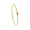 Torrence Bijoux Bracelet acier doré motif oeil avec diamant noir 1 mm | Femme Bracelet