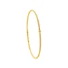 Torrence Bijoux Bracelet acier doré motif rond avec diamant noir 1 mm | Femme Bracelet