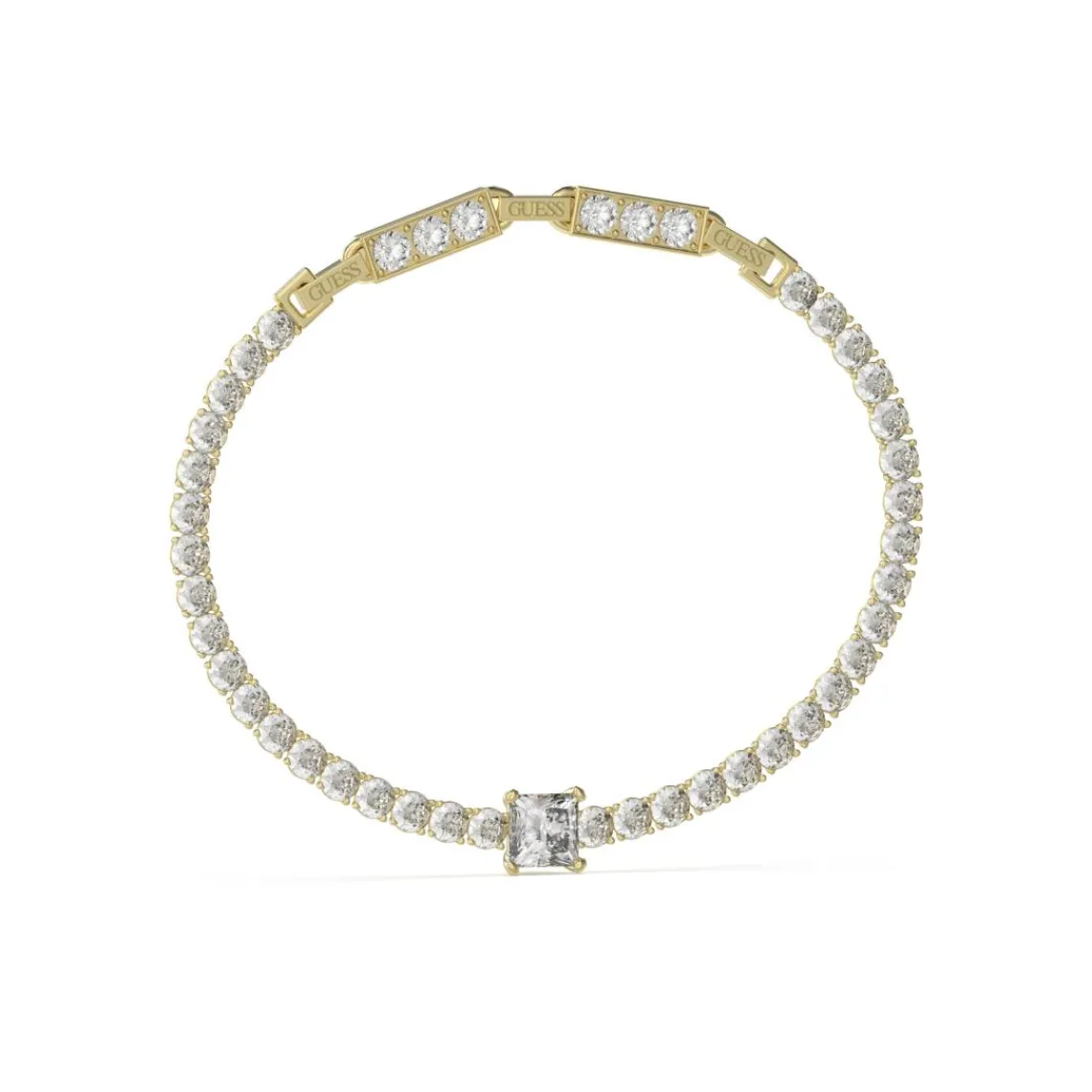 Guess Bijoux Bracelet Arm Party Acier Doré Maille Tennis | Femme Bracelet
