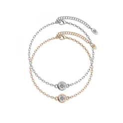 Myc-Paris Bracelet Birth Stone - Multicolore et Cristal DB0005_S_04+DB0005_RG_04 | Femme Bracelet