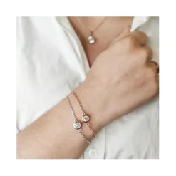 Myc-Paris Bracelet Birth Stone - Multicolore et Cristal DB0005_S_04+DB0005_RG_04 | Femme Bracelet