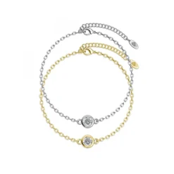 Myc-Paris Bracelet Birth Stone - Multicolore et Cristal DB0005_S_04+DB0005_G_04 | Femme Bracelet
