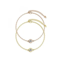 Myc-Paris Bracelet Birth Stone - Multicolore et Cristal DB0005_G_04+DB0005_RG_04 | Femme Bracelet