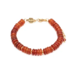 Sloya Bracelet Blima en pierres Agate rouge | Femme Bracelet