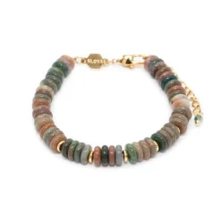 Sloya Bracelet Blima en pierres Agate Indienne | Femme Bracelet