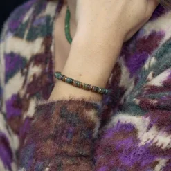 Sloya Bracelet Blima en pierres Agate Indienne | Femme Bracelet