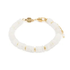 Sloya Bracelet Blima en pierres Jade blanche | Femme Bracelet