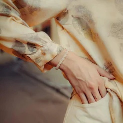 Sloya Bracelet Blima en pierres Jade blanche | Femme Bracelet