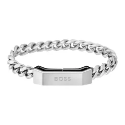 Boss Bijoux Bracelet Boss Homme en Acier Argenté | Homme Bracelet