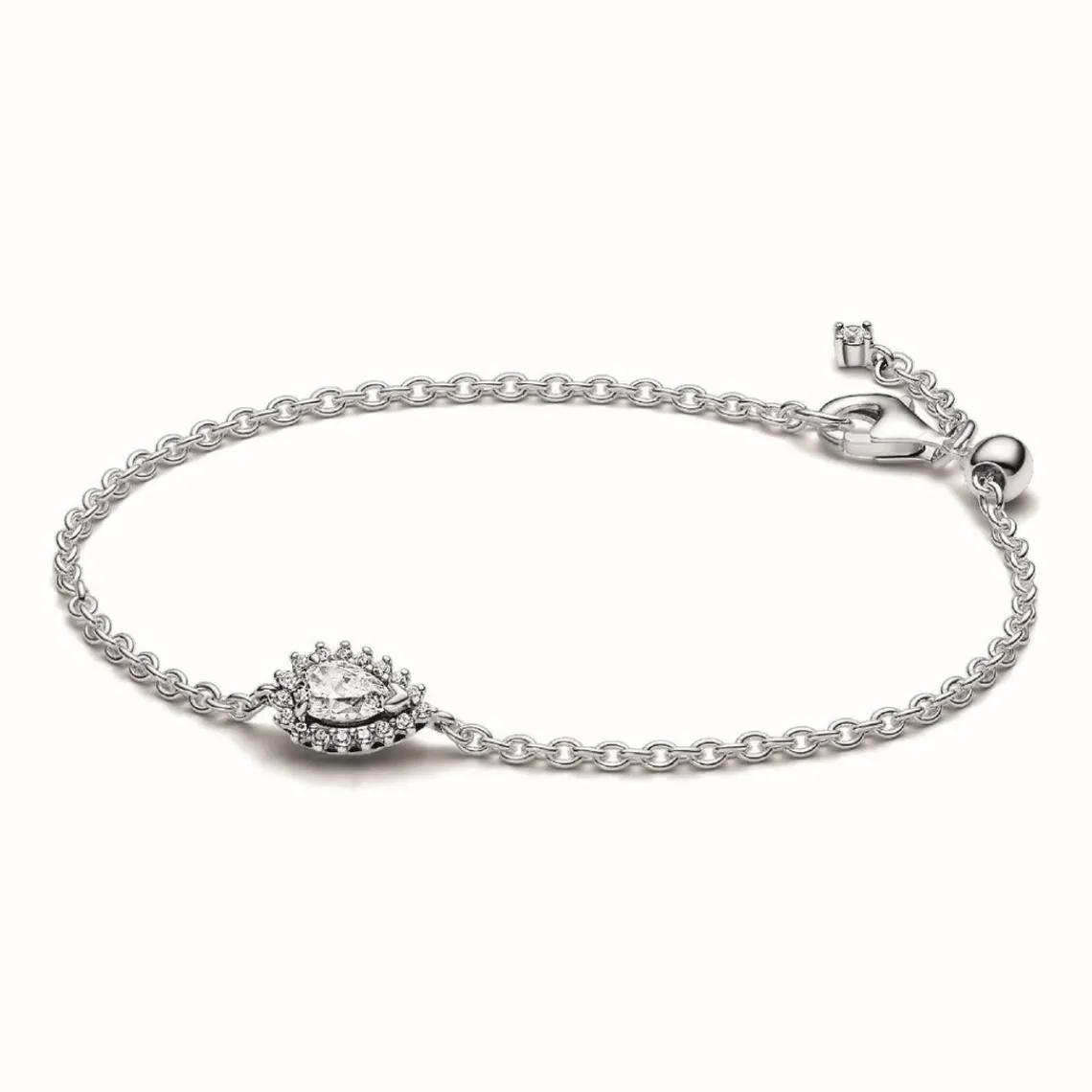 Pandora Bracelet Chaîne Halo Poire Scintillant | Femme Bracelet