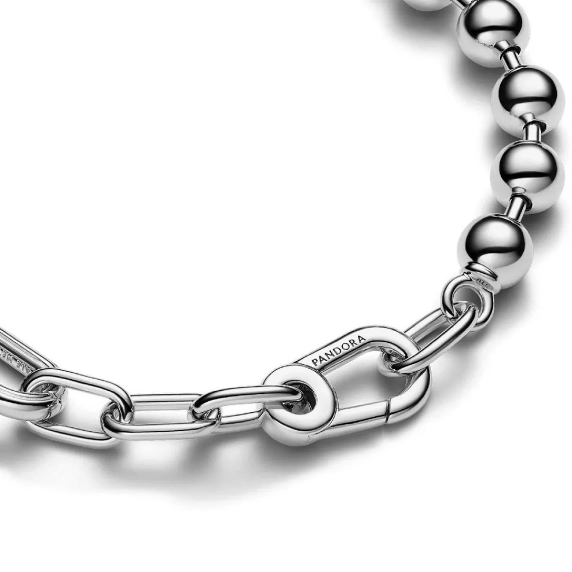 Pandora Bracelet Chaîne Sphère Métallique et Link Argent ME | Femme Bracelet