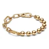 Pandora Bracelet Chaîne Sphère Métallique et Link Doré ME | Femme Bracelet