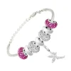 So Charm Bijoux Bracelet de charms perles en acier SC Crystal SB050+29+43+31+44+CH167+31+43+29 | Femme Charms|Bracelet