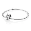 Pandora Bracelet Disney x Maille Serpent Fermoir Disney Moments Pavé Minnie | Femme Bracelet