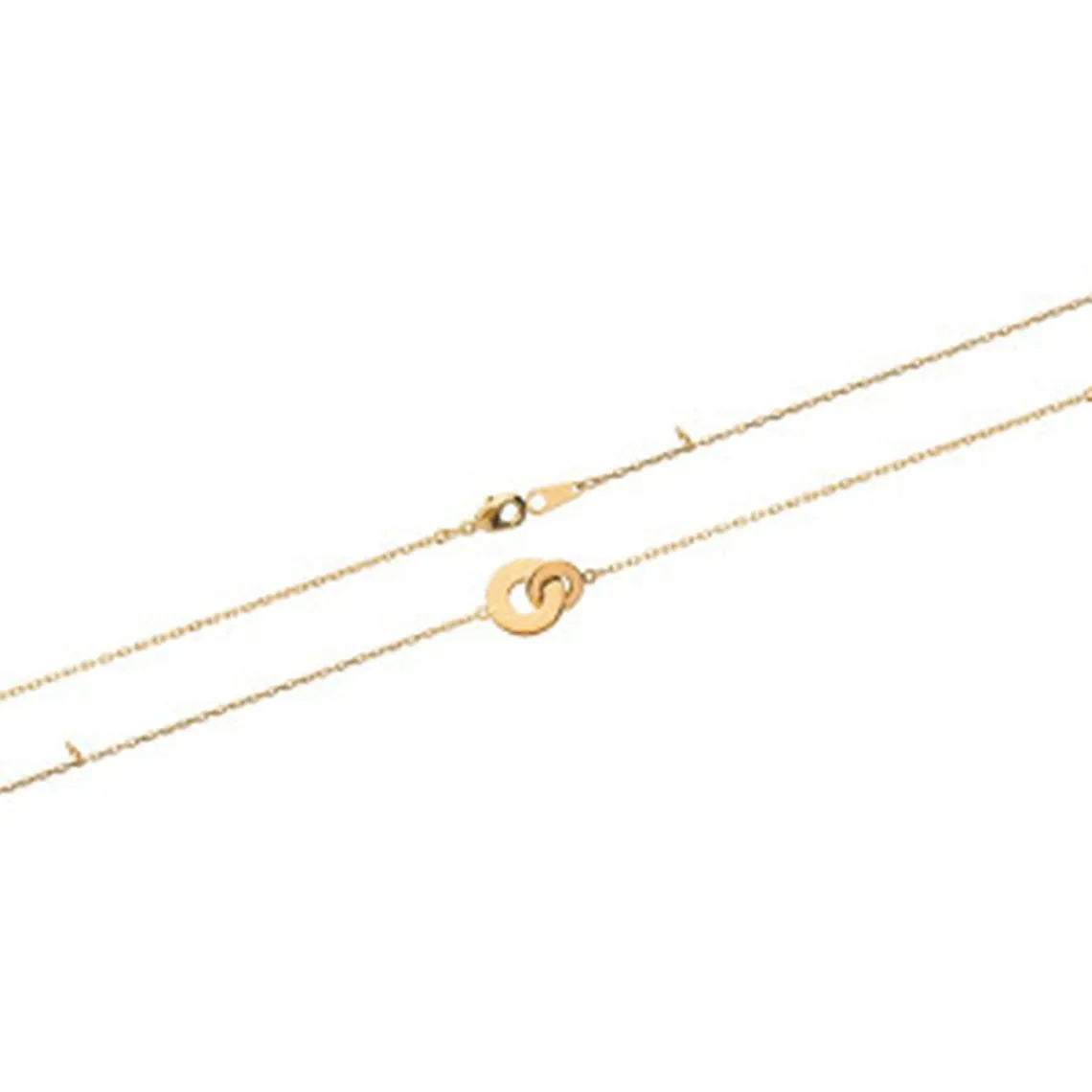 Maison de la Bijouterie Bracelet fantaisie double rond femme plaqué or UYZZ64ZV | Femme Bracelet