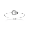 Maison de la Bijouterie Bracelet fantaisie double rond martelé Femme Argent WYZ63UZV | Femme Bracelet