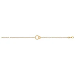 Maison de la Bijouterie Bracelet fantaisie maille forçat plaqué or UW33V3ZV | Femme Bracelet
