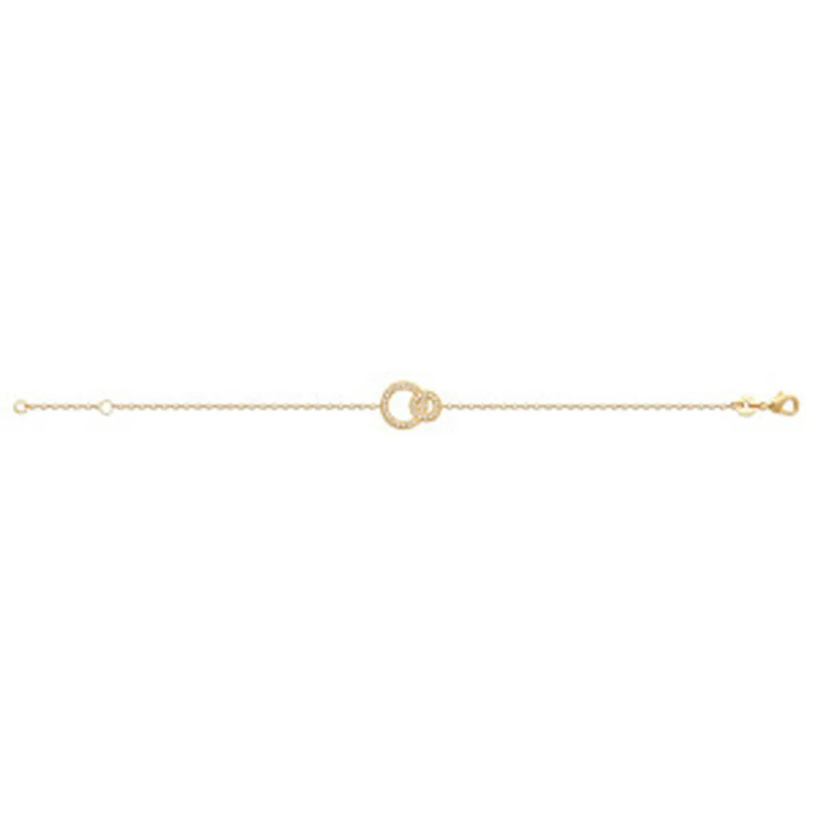 Maison de la Bijouterie Bracelet fantaisie maille forçat plaqué or UW33V3ZV | Femme Bracelet