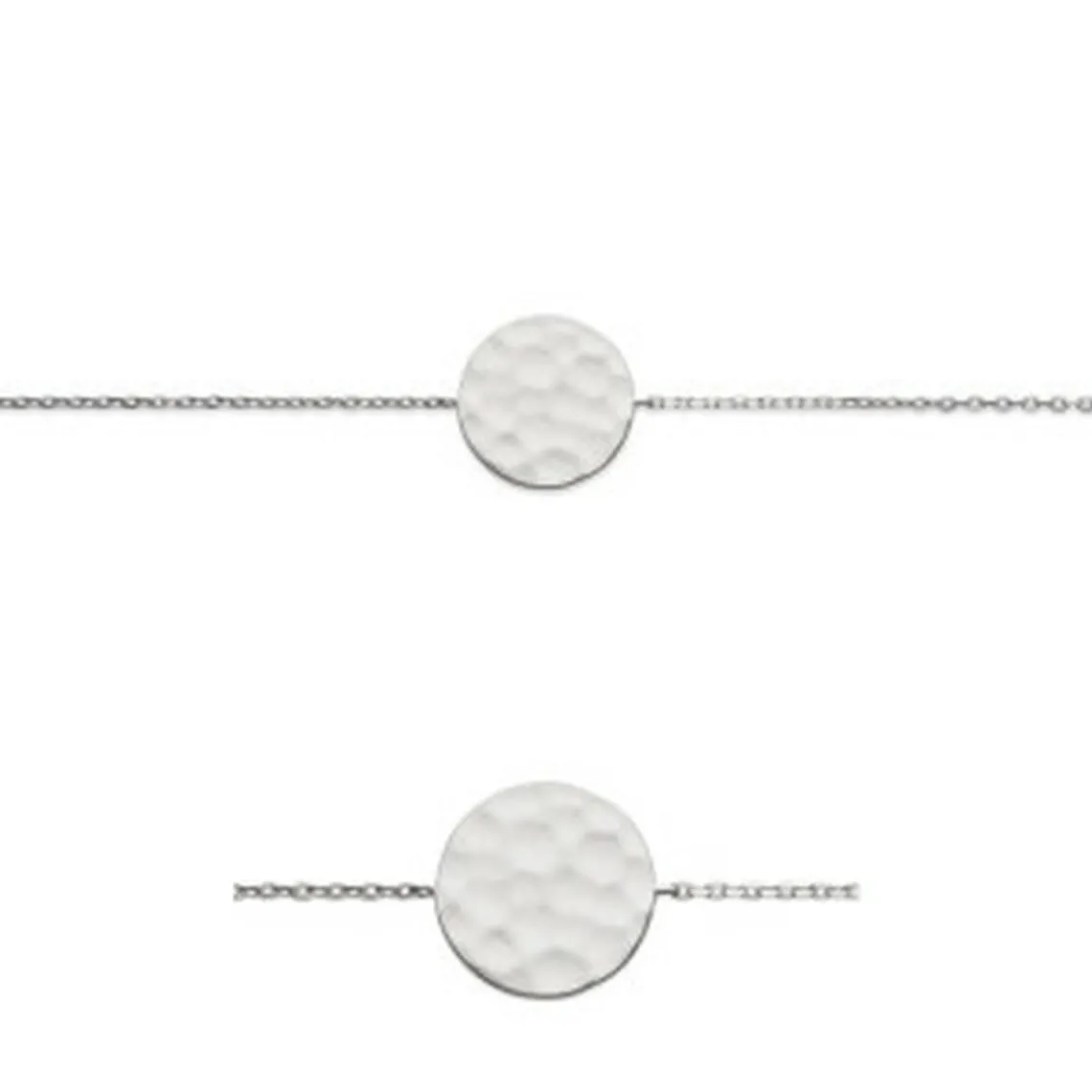 Maison de la Bijouterie Bracelet fantaisie rond martelé Femme Argent WYZ600ZV | Femme Bracelet