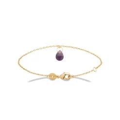 Maison de la Bijouterie Bracelet femme amethyste plaqué or UW403VZV | Femme Bracelet