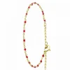 Angèle M Bijoux Bracelet Femme Angèle M - B2395-ROUGE Acier Doré | Femme Bracelet