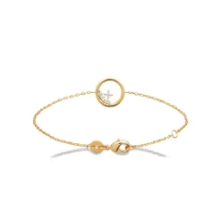 Maison de la Bijouterie Bracelet femme anneau oz plaqué or UW404WZV | Femme Bracelet