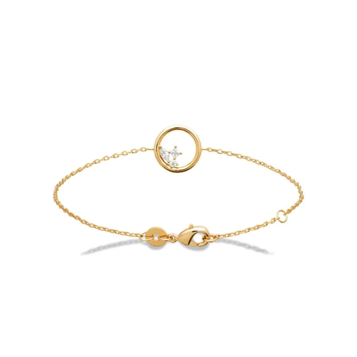 Maison de la Bijouterie Bracelet femme anneau oz plaqué or UW404WZV | Femme Bracelet