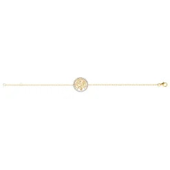 Maison de la Bijouterie Bracelet femme arbre de vie plaqué or UWZWY6ZV | Femme Bracelet